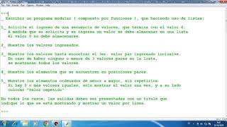 EJ 17 _ Python  LISTAS _ Programa Modular _ Segunda forma de Resolver