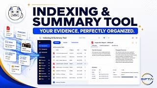 Indexing and Summary Tool | Your evidence, finally organized | SIFTAI