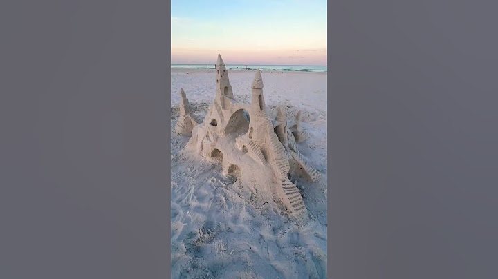 *Trigger Warning* BEAUTIFUL Sand Castle gets destroyed on the beach!! #castle #beach #demolition