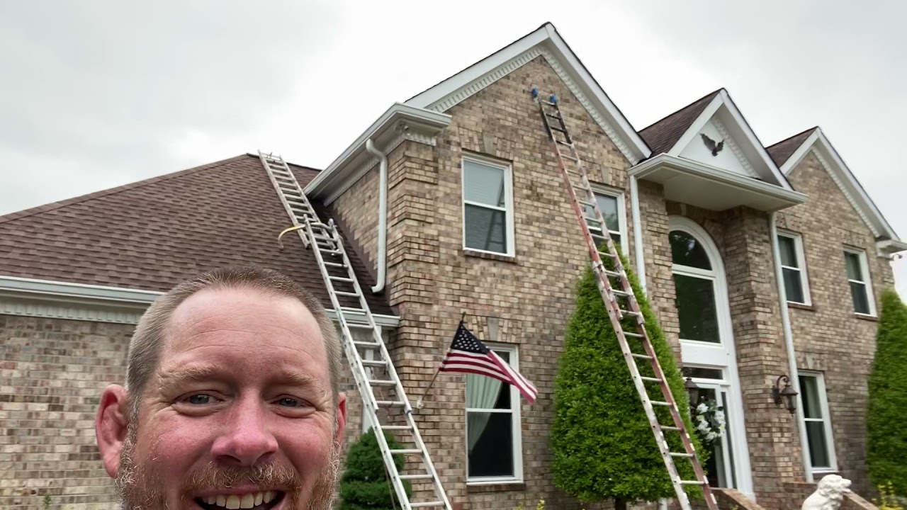 How to Paint on a Roof with a Steep Pitch YouTube