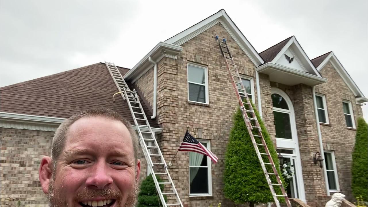 How to Paint on a Roof with a Steep Pitch YouTube
