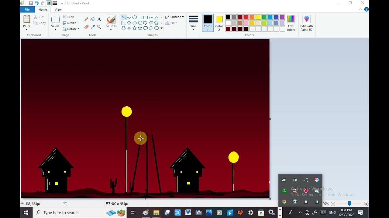 Step by Step how to draw in ms paint for begingers YouTube