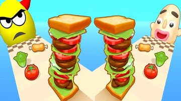 Draw To Smash - Sandwich Runner - All Level Gameplay Walkthrough (Android iOS)
