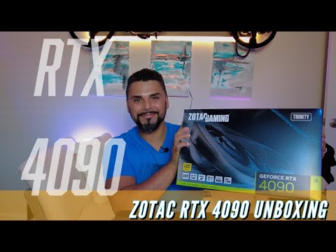 ZOTAC RTX 4090 TRINITY UNBOXING & FIRST LOOK!