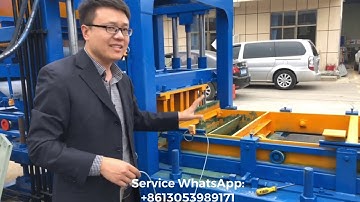 The most complete installation guide video for automatic concrete hollow block  making machine 11