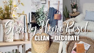 NEW! SPRING HOME RESET / SPRING CLEAN AND DECORATE WITH ME / ROBIN LANE LOWE