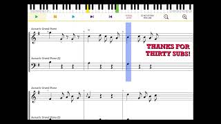 Minuet in G major Easy Piano Sheet Music Arranged By Piano Chick (30 sub special)