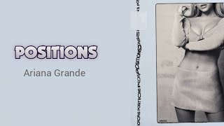 Ariana Grande - Positions (animated lyrics)