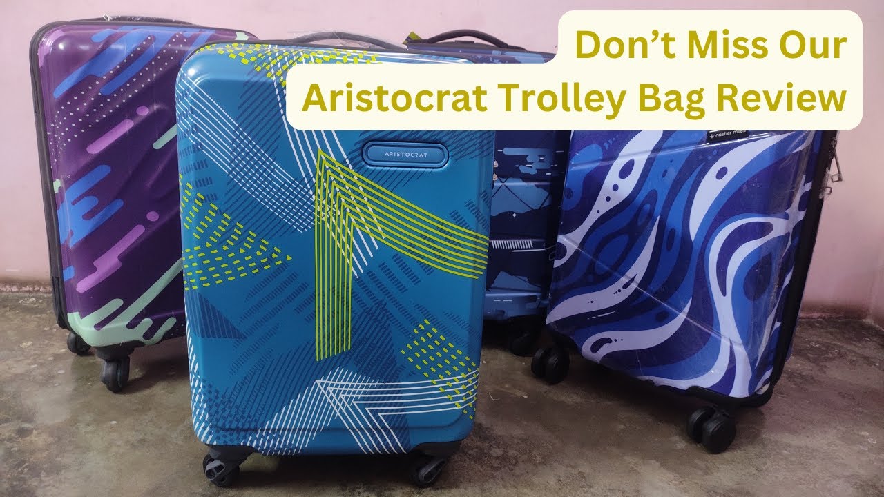 Aristocrat Set of 3 Dual Edge Printed Trolley Suitcases - Price History