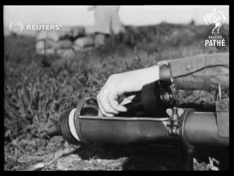 Anti-tank weapon PIAT demonstrated (1944)