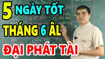 5 Ngày tốt tháng 6 Âm Lịch năm 2023 Quý Mão Tốt Mọi Việc: Cưới Hỏi, Khai Trương, Động Thổ, Mua Xe...