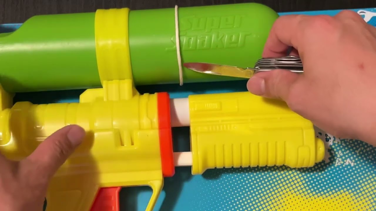ASMR Unboxing Super Soaker XP50 AP Nerf Hasbro Summer 2022 (July/August) Plastic Water Gun 4K