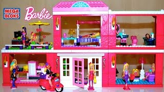 Mega Bloks Barbie Fab Mansion | Speed Build & Review (Set 80229)