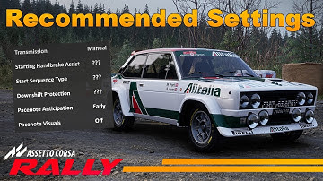 Recommended Settings For Assetto Corsa Rally