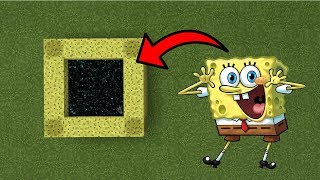 How To Make a Portal to the SpongeBob Dimension in MCPE (Minecraft PE)