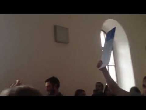 აუდიტორია #115 თსუ-ში თვითმმართველობის გაუქმების მოთხოვნით აქციას მართავს