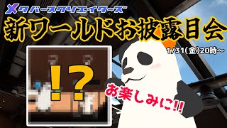 #メタバースクリエイターズ 新ワールドお披露目配信！！