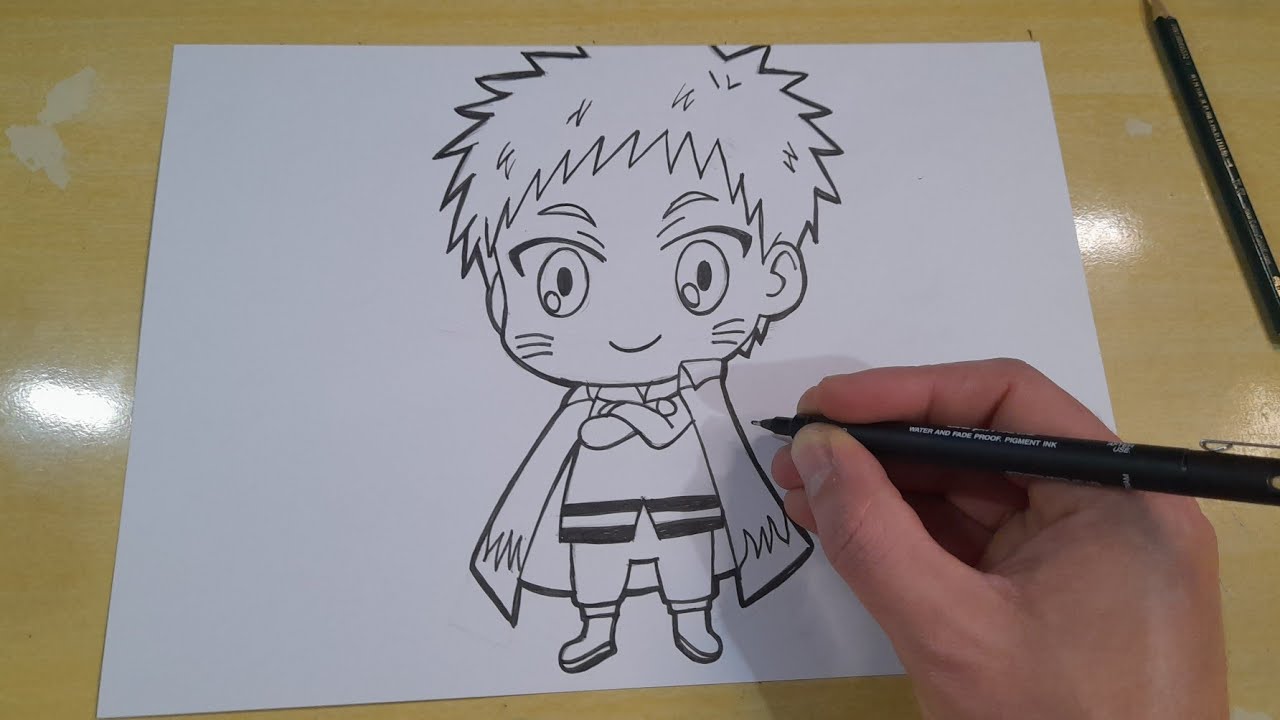 Modo Kurama Naruto  Anime chibi, Naruto desenho, Esboço de anime