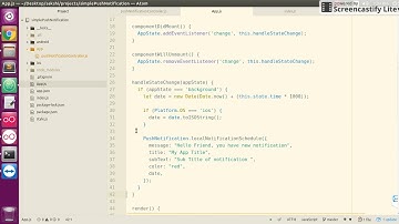 react-native push notification locally and token generation and for remote notification