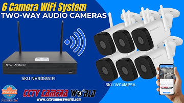 6 Camera Wireless Security System with Two-Way Audio