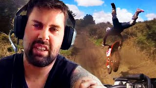 Pro Dirt Biker Reacts to His Own Race (and crash)