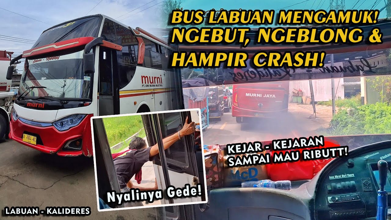 😱 NGERI! AKSI NEKAT BUS MURNI LABUAN 💨 FULL NGEBLONG, BANTER & KEJAR-KEJARAN HAMPIR RIBUT ‼️