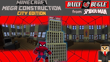 Daily Bugle from Spider-Man in Minecraft | Minecraft Mega Construction City Edition