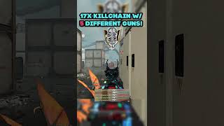 Insane 17x Killchain W/ 5 Different Guns! #callofduty #cod #fps #gaming #share #shorts
