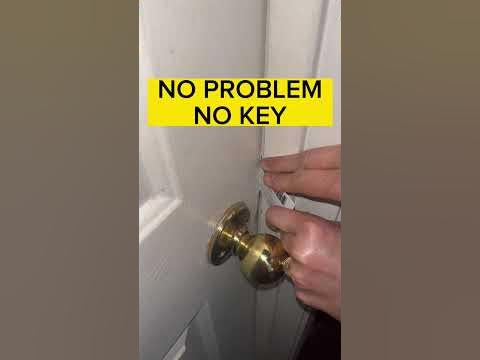 Opening a Locked Door with a Card - LIFE HACK!!!! #lifehack #shorts
