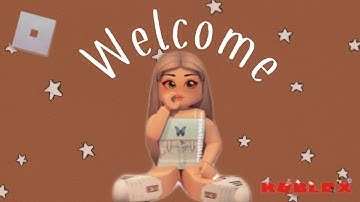 Welcome to my Roblox channel!!
