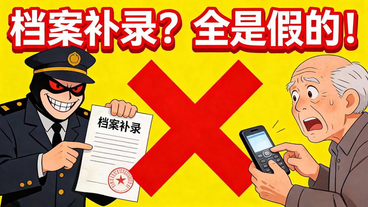 退休人员注意！2026“档案补录”新话术深度拆解：别让你的养老金，变成骗子的提款机！