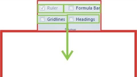 Excel Formatting: Changing View Ruler, Formula bar, Gridlines, Heading 2023