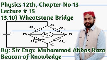 Wheatstone Bridge Lecture No 15 (12th Class Physics) By Sir Engr. Muhammad Abbas Raza