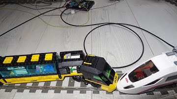 Lego train automation by Arduino E04 first test run with crash