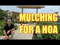 Mulching For A Home Owners Association &amp; Walk around