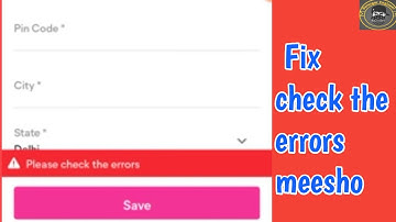 fix Please check the errors problem solve in meesho | meesho Please check the errors problem