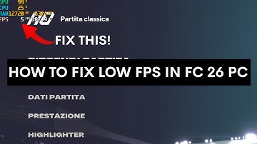 How to FIX LOW FPS in FC 26 PC version