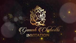 Ganesh Chaturthi Invitation Video|Custom Ganpati Puja Invitation Card 2021||@INDIANWEDDINGPROJECTS screenshot 5