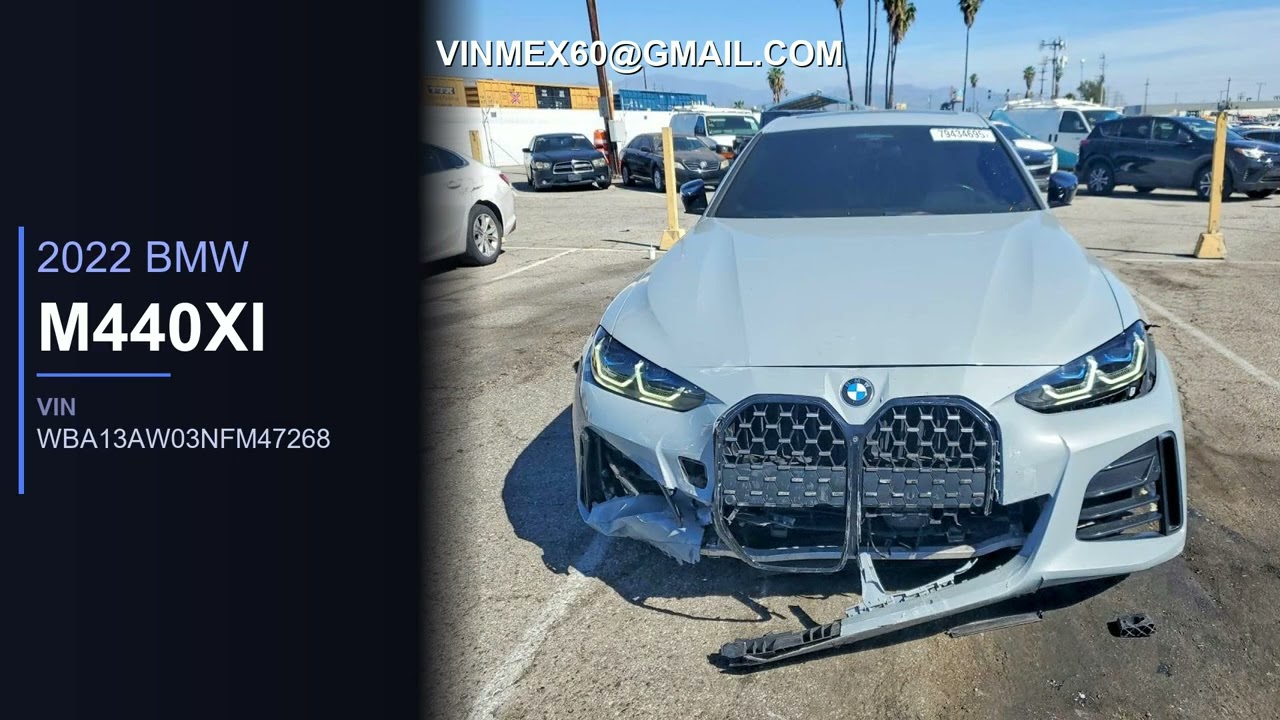 WBA13AW03NFM47268 | 2022 BMW M440XI - YouTube