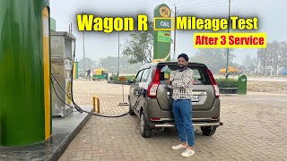 wagon r cng mileage test after 3rd service in 2024