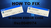 How To Fix Windows 10 Activation Error 0xc004f074 Windows 10 Error Code 0xc004f074 Youtube