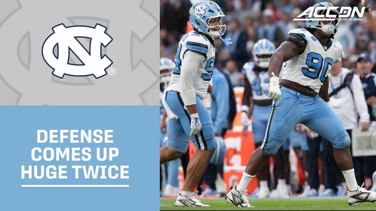 UNC's Defense Comes Up Big On 4th Down Twice