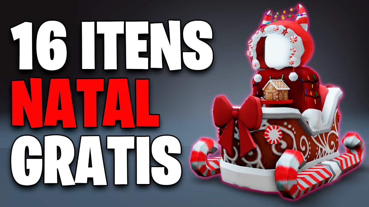 PEGUE 5 ITENS DE NATAL GRÁTIS NO ROBLOX! ❄️ 