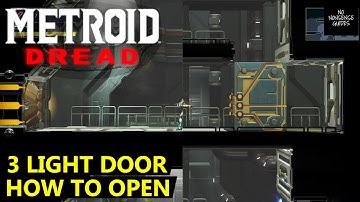 Metroid Dread 3 Light Door - How to Open & Where to find Wide Beam - Three Dot Door