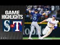 Mariners vs rangers game highlights 42424  mlb highlights