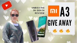 Xiaomi MI A3 : Unboxing, In-depth review and GIVE AWAY in Hindi 