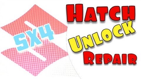 Suzuki SX4 Electric Hatch Unlock Failure & Fix