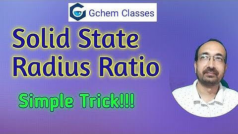 Radius Ratio Rule | Radius Ratio Rule Tricks | Radius Ratio Calculation | IIT-JAM | GATE | DU | BHU