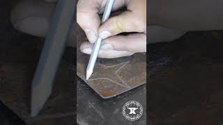 Forging a Mini Rose with a Guillotine Tool #shorts