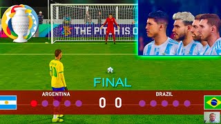 Download lagu PES 2021 - Argentina vs Brazil Penalty Shootout Final - Copa America 2021 HD